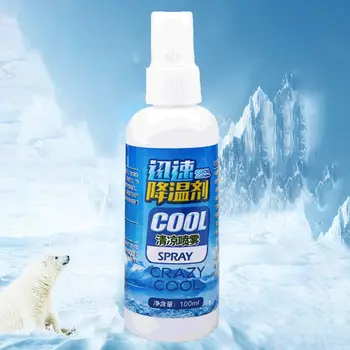

Protable 100ml Car Rapid Cooling Agent Refrigerant Air Freshener Spray Summer Quickly Cooling Vehicle Ice Spray Interior