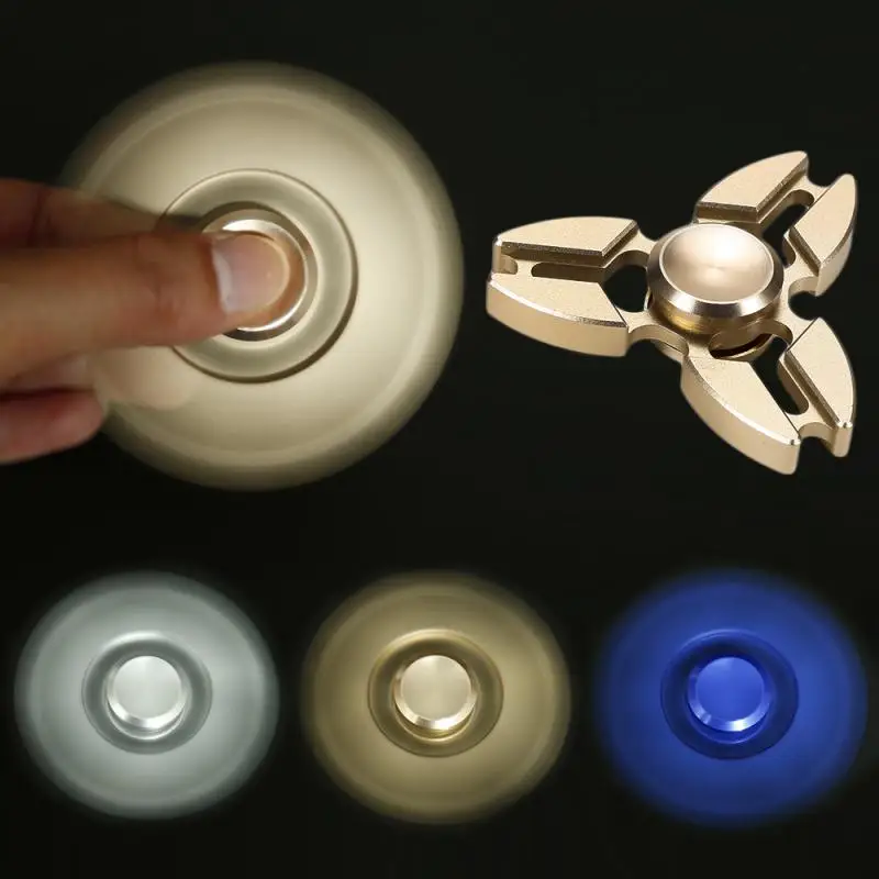 Finger Spinner Для Снятия тревоги стресс фиджет гироскоп треугольник алюминиевый