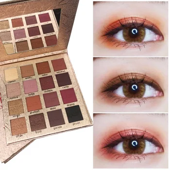 

16 Colors Matte Eye Shadow Palette Lasting Waterproof Glitter Diamond Eyeshadow Makeup Tool