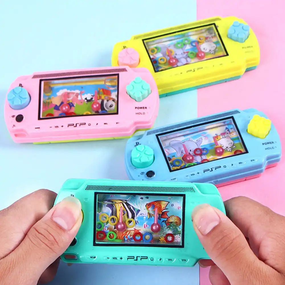 プラスチック液体ゲーム機水輪投げハンドヘルドボタン思考能力レトロおかしい親子ポータブルインタラクティブ玩具 Gags Practical Jokes Aliexpress