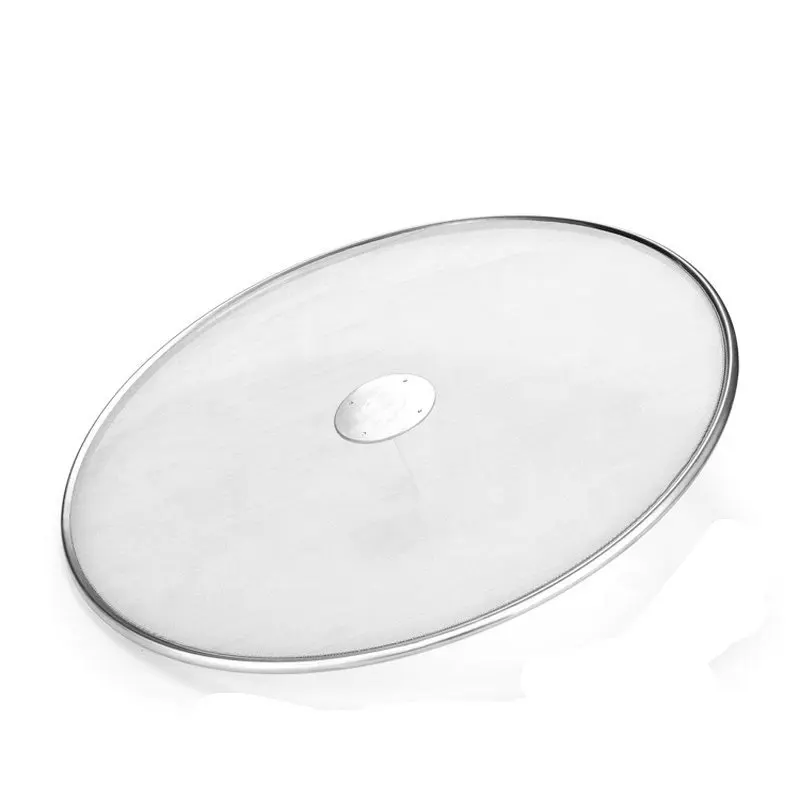 Fine Mesh Stainless Steel Cover Lid Oil Proofing Frying Pan Splatter Screen Spill Proof Oil Guard Cooking Tools