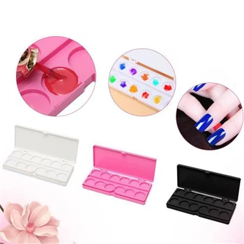 

Plastic Rectangular Shape Nail Art Painting Watercolor Palette Foundation Eyeshadow Eye Shadow For Painting Drawing