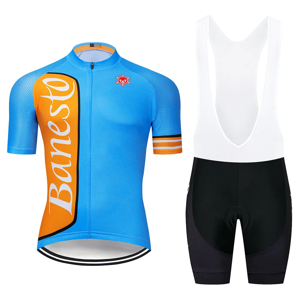 

Banesto Cycling Jersey 2020 Pro Team Cycling Clothes Summer Short Sleeve MTB Cycling Shirts Men Bike Jersey Ropa de ciclismo