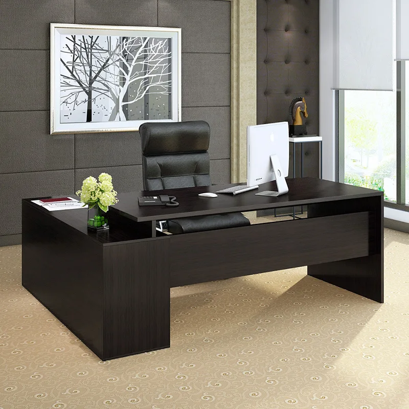 

Simple Boss Desk Office Desk Customizable Top Grade Executive Desk MANAGER'S Office Desk-Style Office Furniture Office Desk Chai
