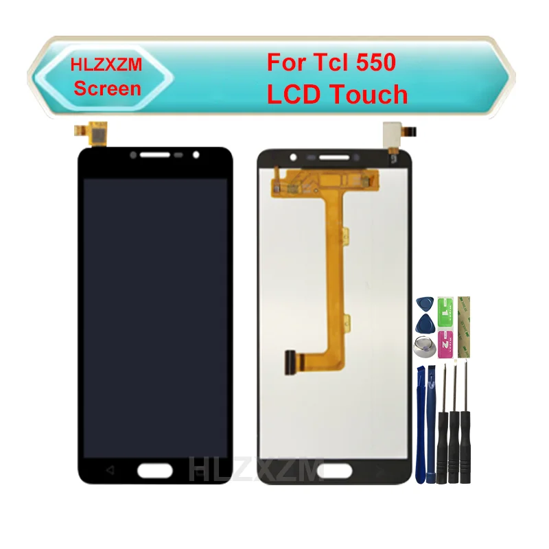 Для Tcl 550 ЖК-дисплей с кодирующий преобразователь сенсорного экрана в сборе