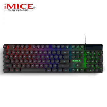 

Mechanical Feeling Backlight Keyboards for Computer Membrane Wired Gaming Keyboard w