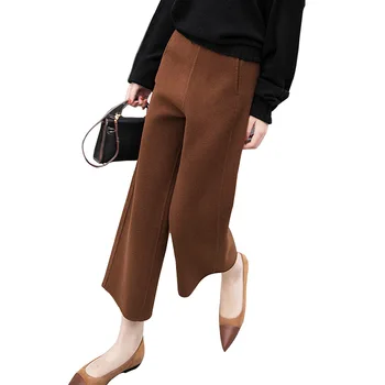 

Pants Women Cloth Wide-legged Pants Woman Autumn Winter New Fund Tall Waist Is Loose Recreational 9 Minutes Trousers Woman