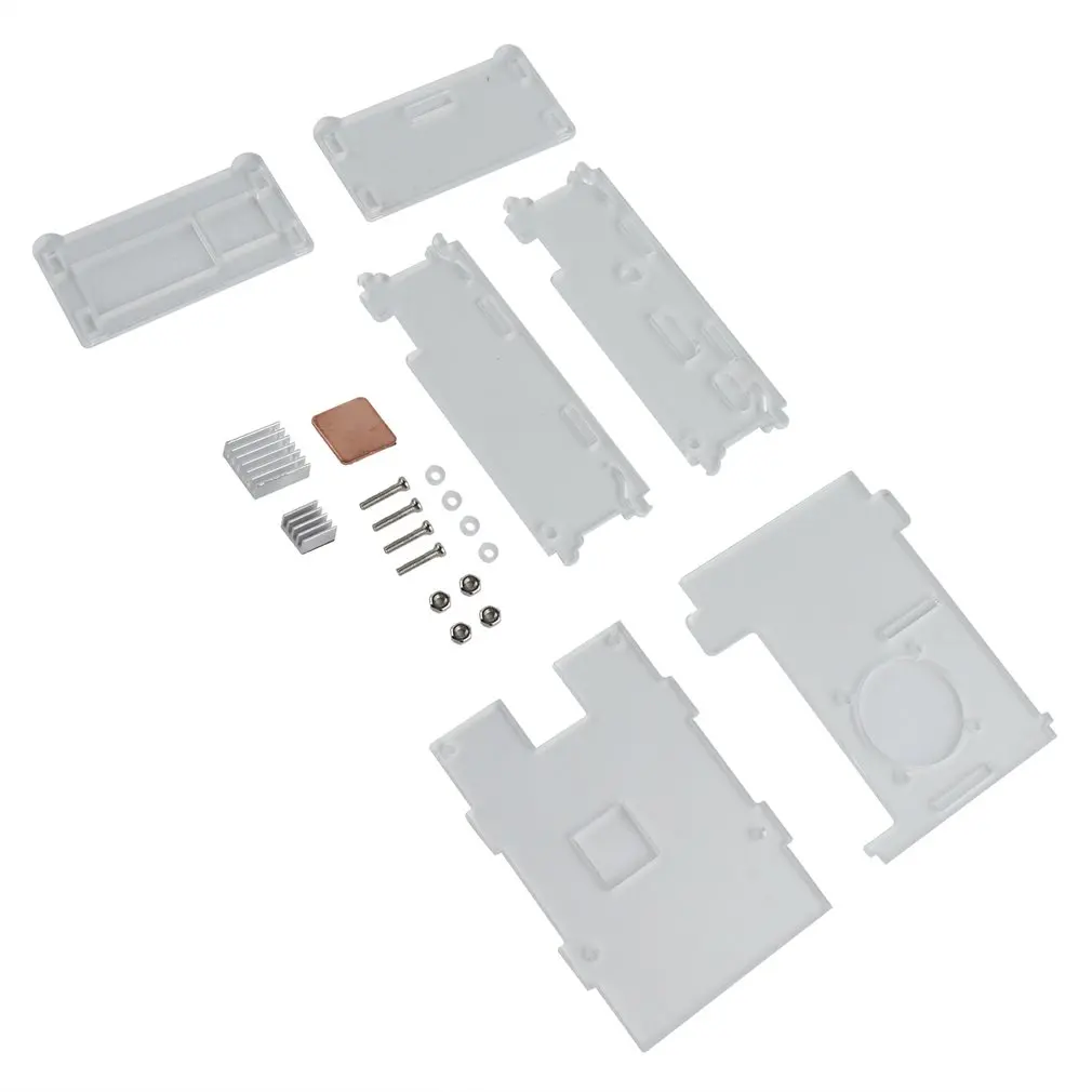 

Raspberry Pie 3b 3b+ Type 1GB Acrylic Transparent Case With Heat Sink Enclosure Cover Shell 85*55*25mm