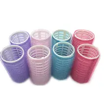 Hobbyline 4 шт. парикмахерские для домашнего использования DIY волшебные самоадгезионные бигуди для завивки волос инструмент для завивки волос случайный цвет