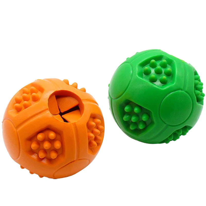 Dog Treat Ball-интерактивное лечение дозирующая игрушка для больших и средних собак-уменьшение скуки IQ Обучение Чистка зубов Chase and Fet