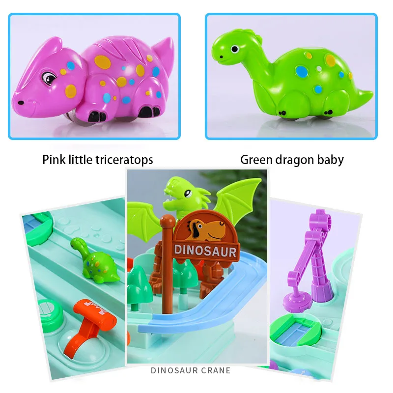 Моделирование пластиковый динозавр трек поезд Shaoguan большое приключение динозавр набор автомобилей цепи voiture гоночный трек автомобиль игрушки для детей
