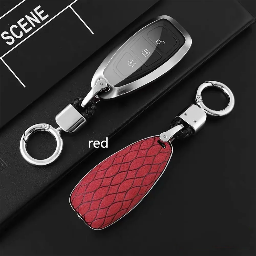 

Car Key Shell Key Case Cover Galvanized Alloy For Ford Focus RS Fiesta Mondeo Kuga B-Max Grand C-MAX S-MAX Galaxy
