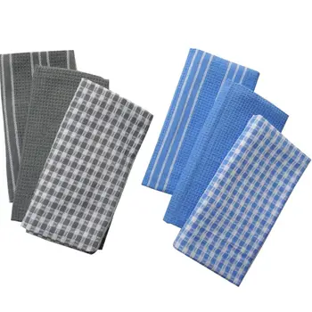 

2020 New Cotton Dish Cloth Plaid pano de prato Eco-Friendly Kitchen Towel Bulk Tea Towel