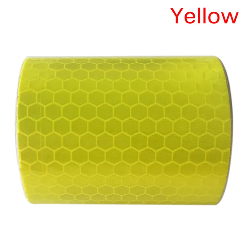 Yellow Предостережение безопасности Светоотражающая Предупреждение ющая лента наклейка самоклеящаяся лента 5 см х 1 м полосы - Цвет: Yellow