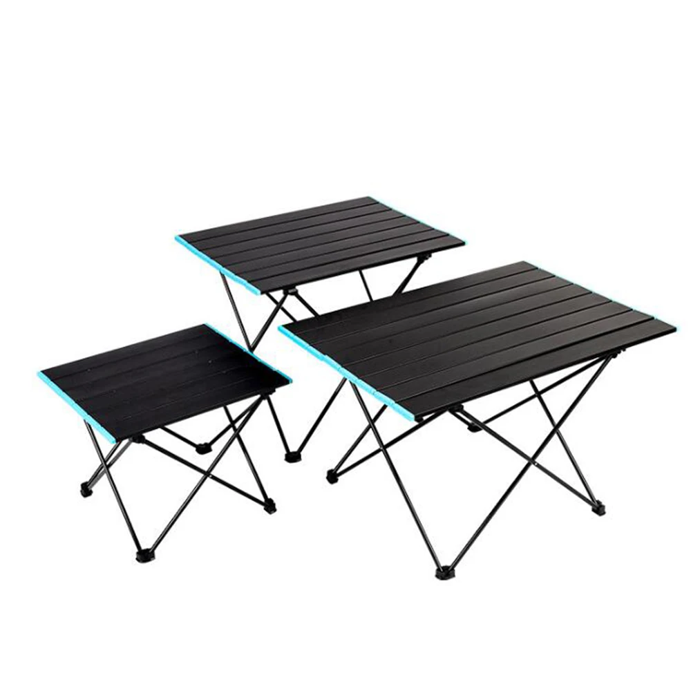

Al Alloy Ultra-light Camping Table Portable Foldable Outdoor Dinner Desk Computer Bed Tables Traveling Hiking Desk For Party