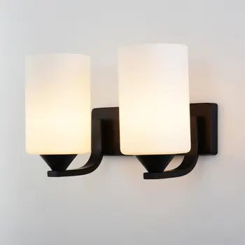 

WOERFU Modern LED Wall Lamp E27 Double Head Bedside Lamp American Living Room Staircase Wall Sconce Bracket Lights