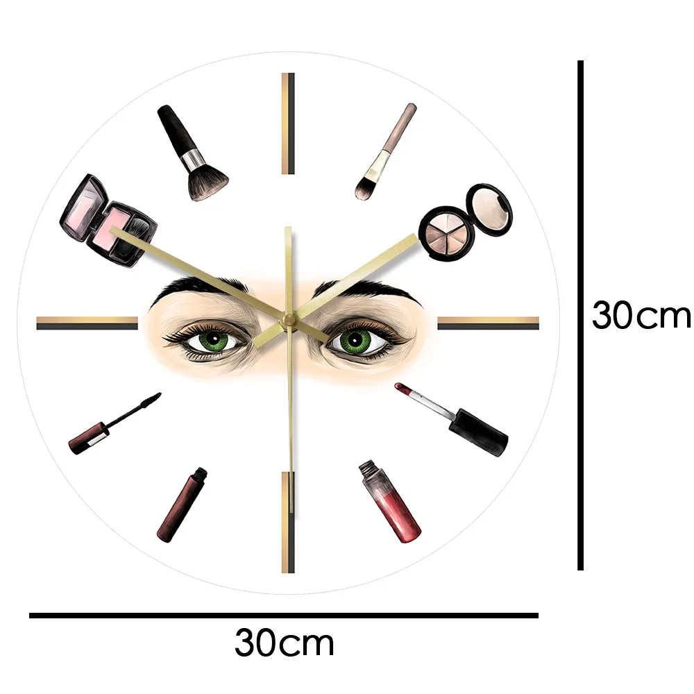Современный дизайн, косметические ресницы, инструменты для макияжа, модные настенные часы для наращивания ресниц, Бизнес Реклама, искусство, Relogio De Parede