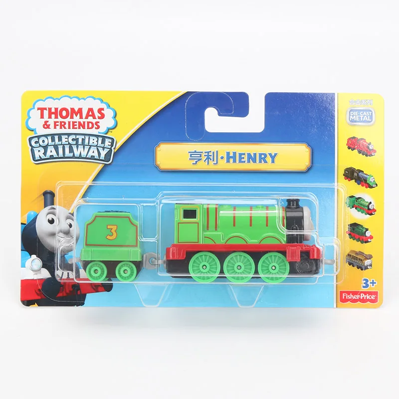 henry Томас и Друзья металлический двигатель Джеймс Шейн Эдвард Йонг Бао мини-поезда сплав деревянные аксессуары Классическая Игрушка Коллекционная железная дорога - Цвет: henry