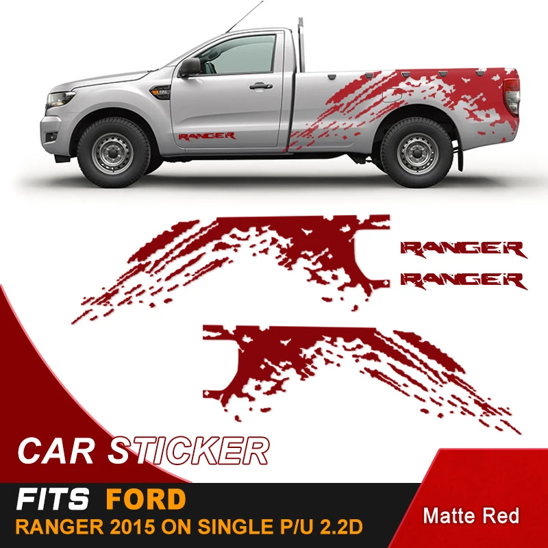 mudslinger наклейка на кузов Боковая дверь автомобильные наклейки для Ford ranger2012