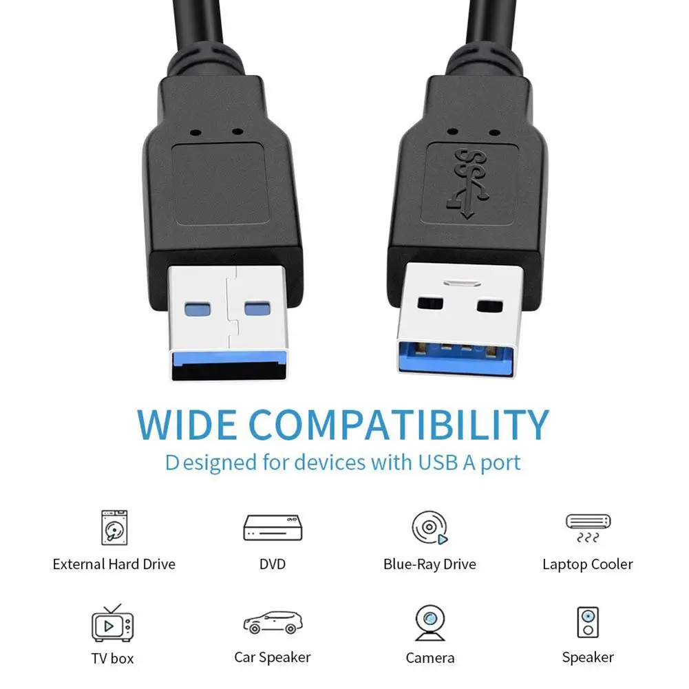 USB к Супер Скоростной кабель типа A мужскому Удлинительный для жесткого диска с