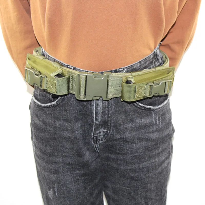 TacticalWaistBeltPistolwithMagazinePoucheHuntingMilitary