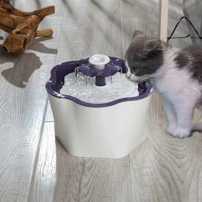 Top-Cat водяной фонтан, 2L интеллектуальный выключатель питания съемный моющийся насос с фильтром Автоматическая миска для питьевой воды для домашних животных для маленьких