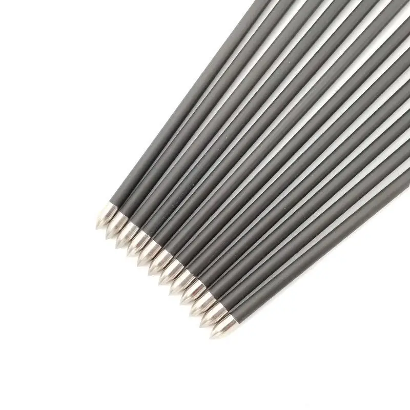 12pcs-Pure-Carbon-Arrows-Spine-400-500-600-700-800-900-1000-ID-4-2mm-Plastic