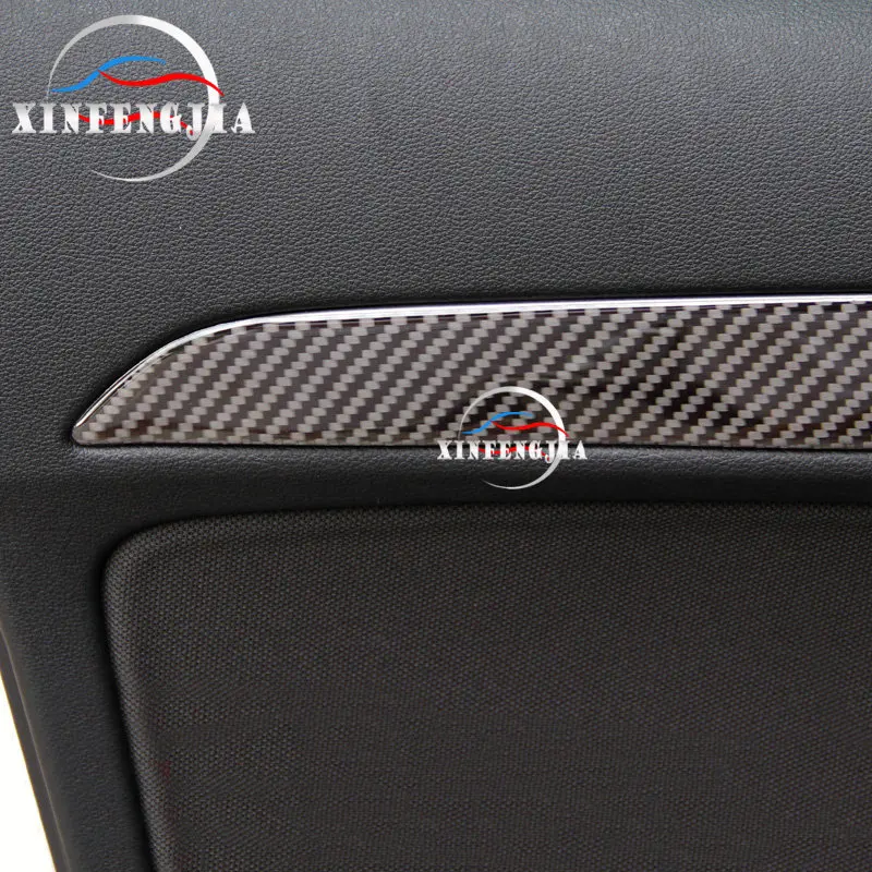 Для Audi Q3- 4 шт углеродное волокно внутренняя дверь литье полоса накладка