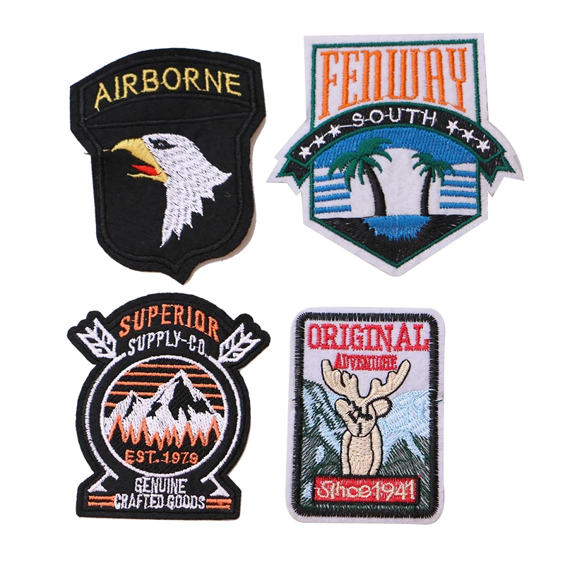 

Eagle air force military tactics Patch Mountain icon Embroidered Applique Patches For DIY Iron on Badges Stickers on the clothes
