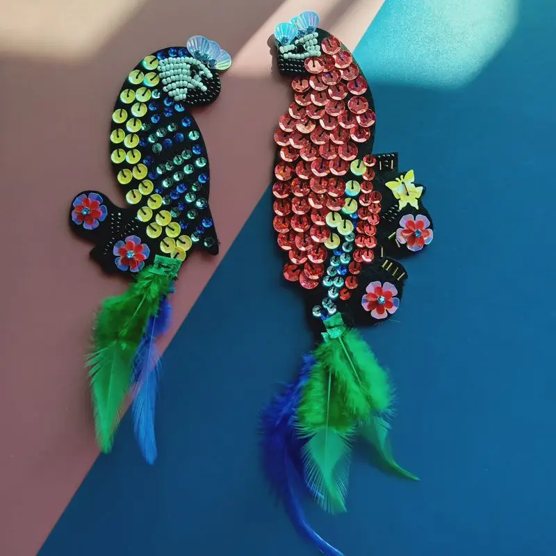 BIRD FEATHER PATCHES FOR CLOTHES 4