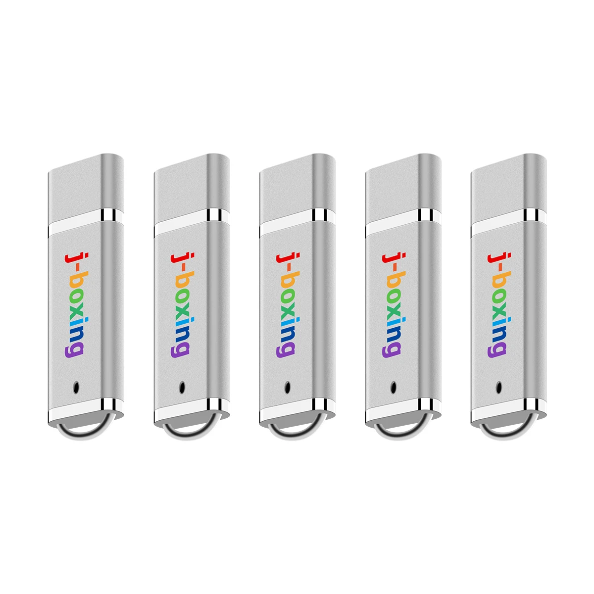 

J-boxing USB Flash Drives Bulk 16GB 32GB Lighter Design Thumb Drives 4GB 8GB USB 2.0 Flash 1GB 2GB Zip Drives Silver 5PCS/Pack