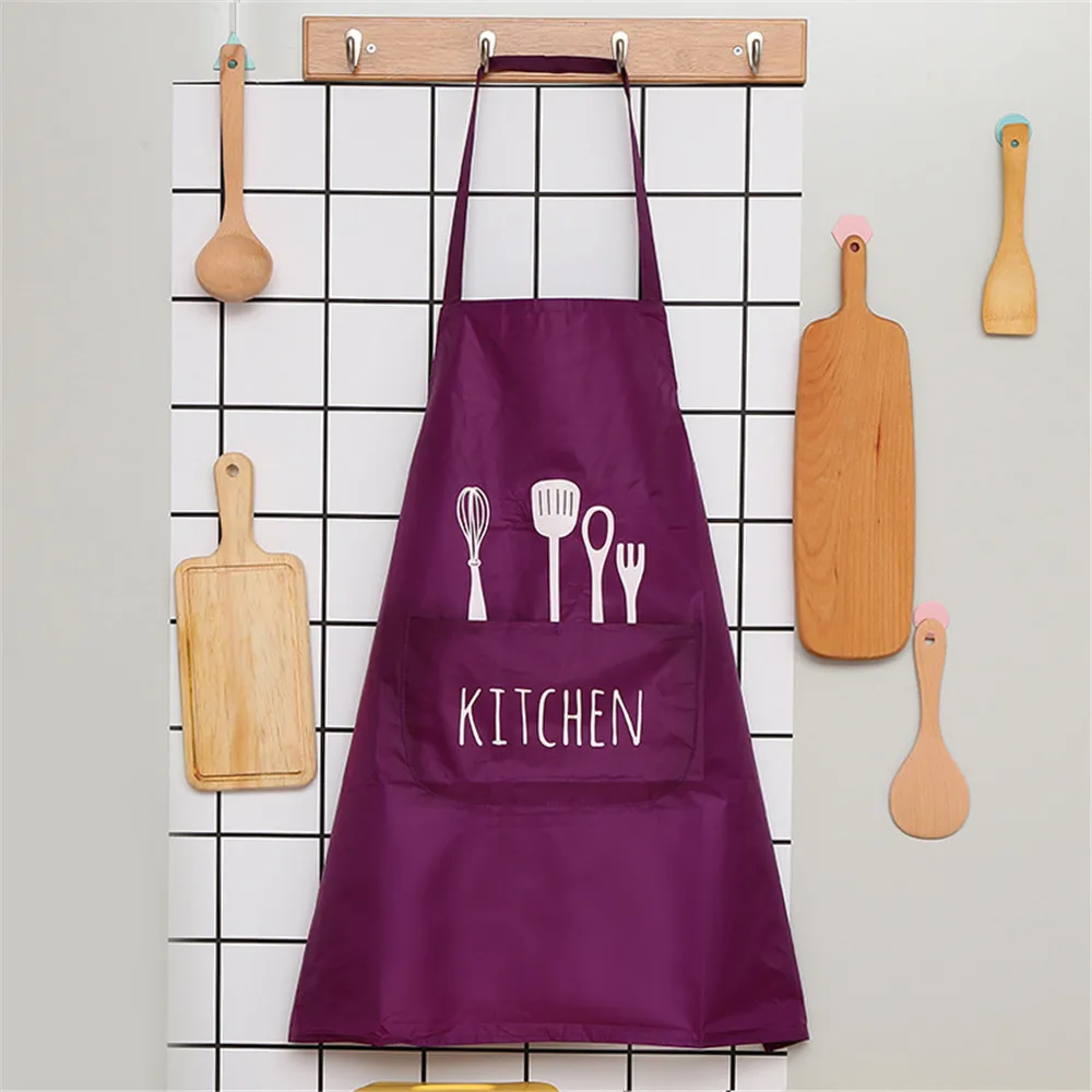 purple 1 шт. Пособия по кулинарии Кухня фартук для мамы и дочки, Женская Для мужчин шеф-повар официант стулья для кафе фартуки для барбекю, парикмахеров, настраиваемый подарок, нагрудники - Цвет: purple