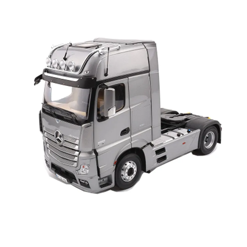 1:18 Рождественский подарок NZG FH25 тяжелое литье сплава инженерный грузовик прицеп Модель Коллекция подарок украшение дома - Цвет: Silver