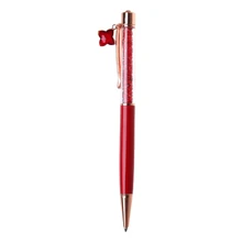 Красивая шариковая ручка модная Хрустальная подвеска канцелярские принадлежности металлическая ручка LX9A