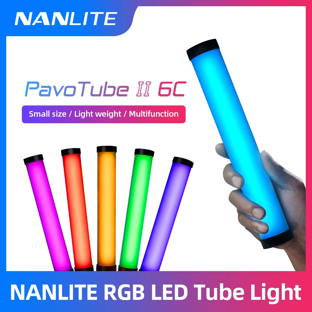 Nanguang Nanlite PavoTube II 6C светодиодная RGB лампа портативная ручсветильник для фотосъемки