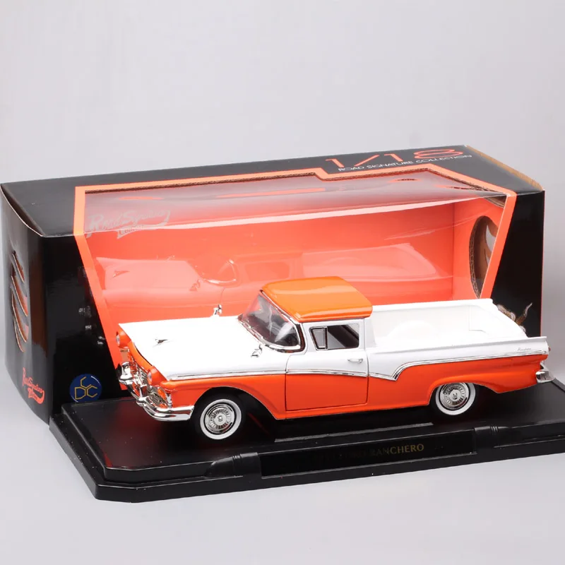 1:18 весы большой классический старый 1957 Ford Ranchero пикап грузовик, отлитый под давлением игрушечная машина модели автомобилей станция вагон для сбора подарка
