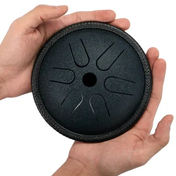 

6 Tone 5.5 Inch Steel Tongue Drum Hand Pan Drum Tank Drums Musical Percussion Instruments with Drumstick Bag