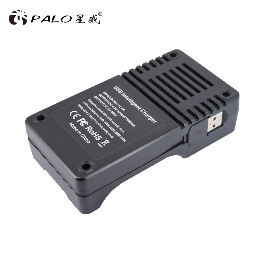 Умное зарядное устройство Palo с USB со светодиодным дисплеем для никель
