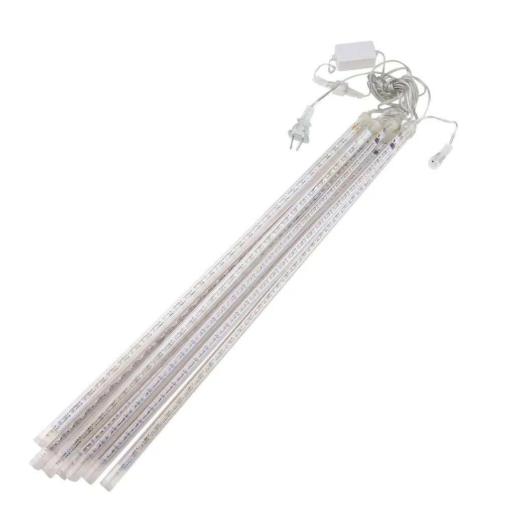 

6 Colors 50CM Meteor Shower Rain 8 Tubes Waterproof Bright LED Lights Outdoor Christmas Festival Decoration Lamp EU/US Plug