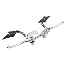 Мотоцикл сцепления Главный цилиндр тормозного насоса ручной рычаг зеркало заднего вида комбо для Harley Honda Yamaha " Руль мото