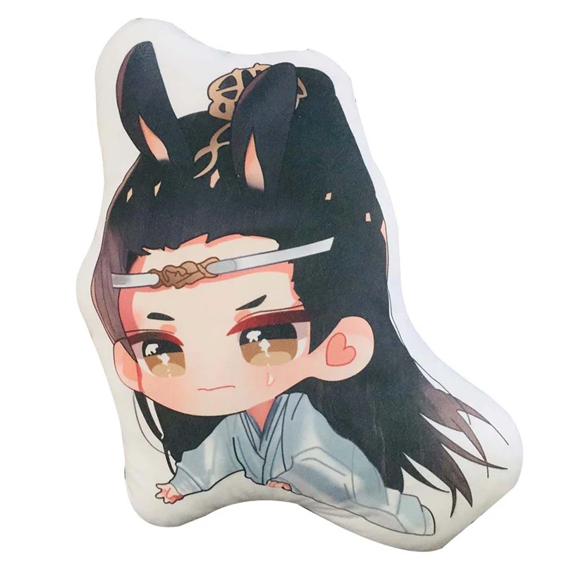 45 см Mo Dao Zu Shi мультяшная фигурка Подушка Wei Wuxian LanWangji Кукла Подушка Аниме вокруг