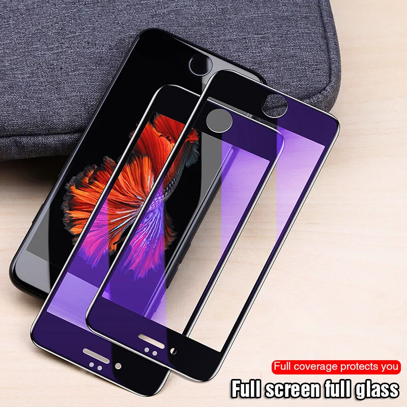 5D полное покрытие экрана протектор Защитное стекло для iphone 6 7 8 Plus X XS стекло для iphone xr xs max 5 5S закаленное стекло