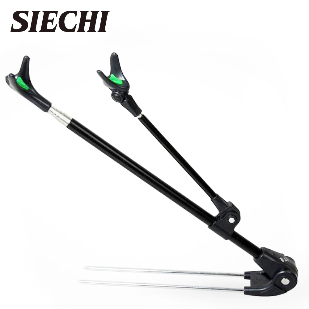 

Fishing Rod Stand Bracket Angle Adjustable Fishing Rods Holder 1.7M 2.1M Telescoping Fishing Tool Hand Rod Holder