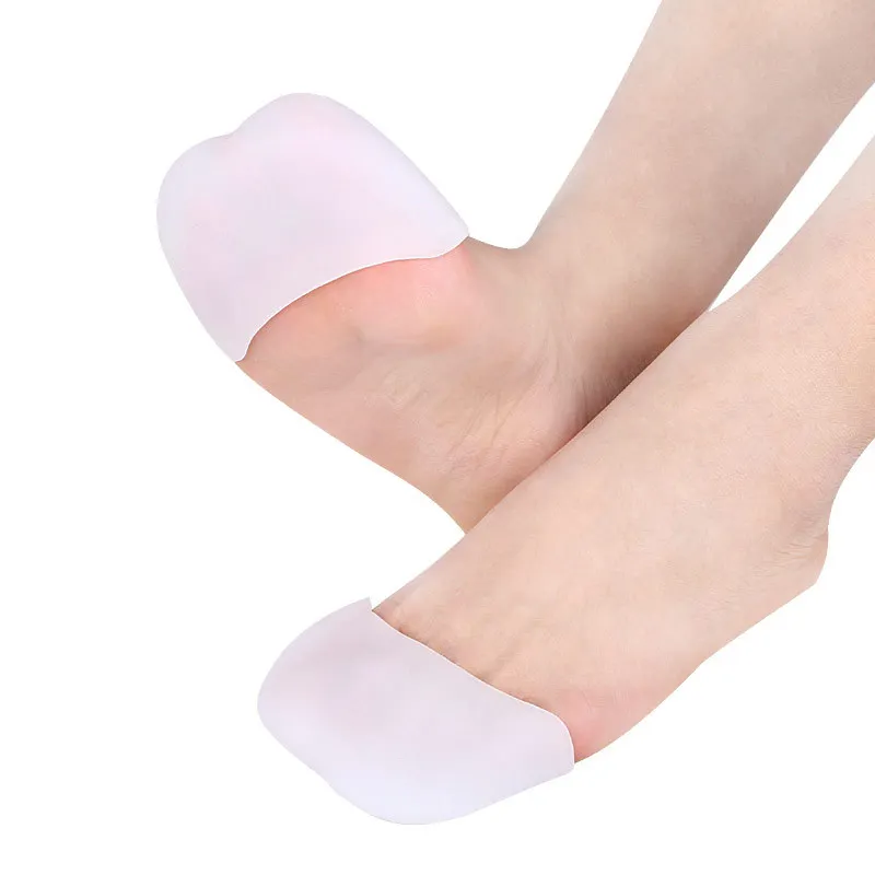 1 Pair Super Soft Elastic Ballet Dance Tiptoe Toe Cap Pads Men's Toe Shoe SEBS Gel Forefoot Pad Protective Cover Foot Care