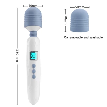 IKOKY 36 Speed LCD AV Stick Vibrator Massager Magic Wand Clitoris Stimulate Heated G Spot Vibrator Female Masturbation Sex Shop 6