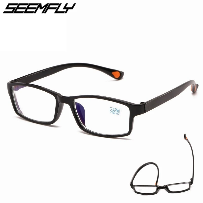 Seemfly Классическая полная оправа TR90 готовые очки для близорукости модные