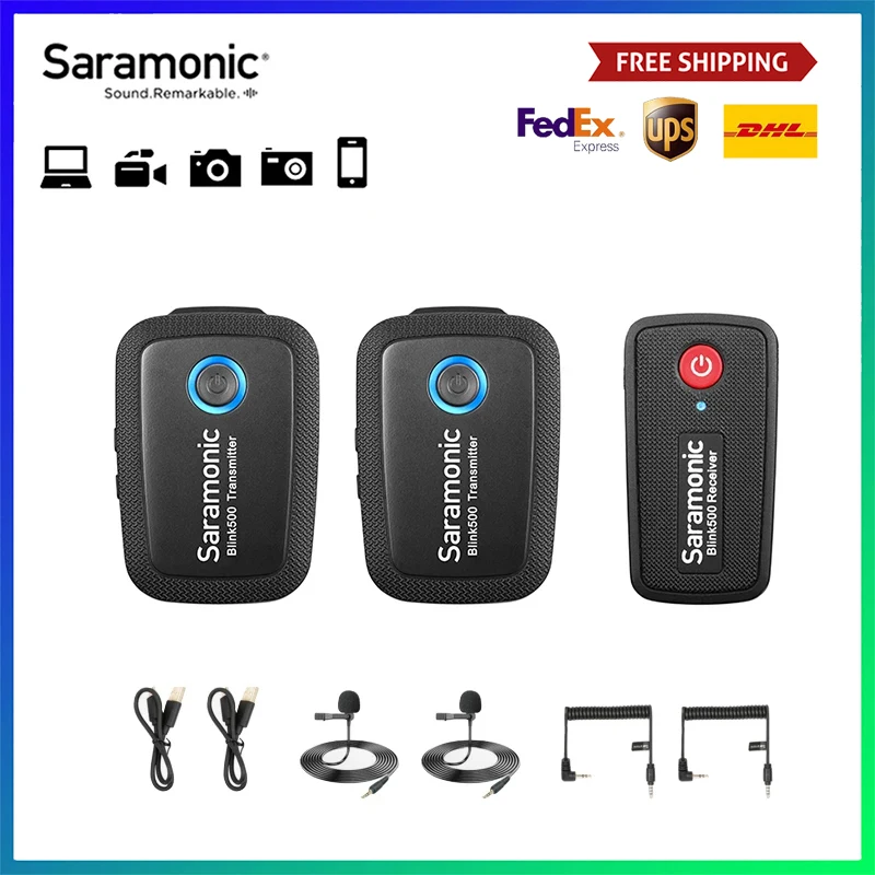

Беспроводной конденсаторный микрофон Saramonic Blink 500 Blink500 B1 B2 B3 B4 B5 B6