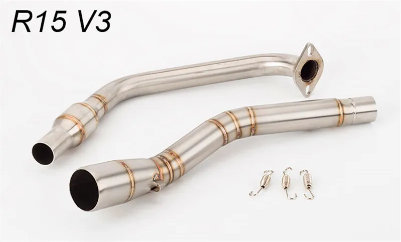 Выхлопная труба мотоцикла Akrapovic модифицированная для R15V2 YZF-R15V3 передняя часть катализатора передняя половина заднего давления глушитель