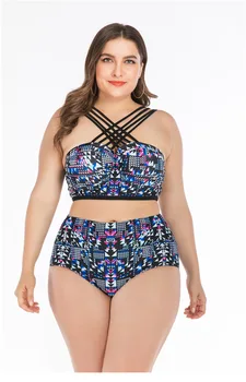 

Swimsuit women plus size bikini 2020 sexy fashion camisole fashion printing two-piece swimsuit