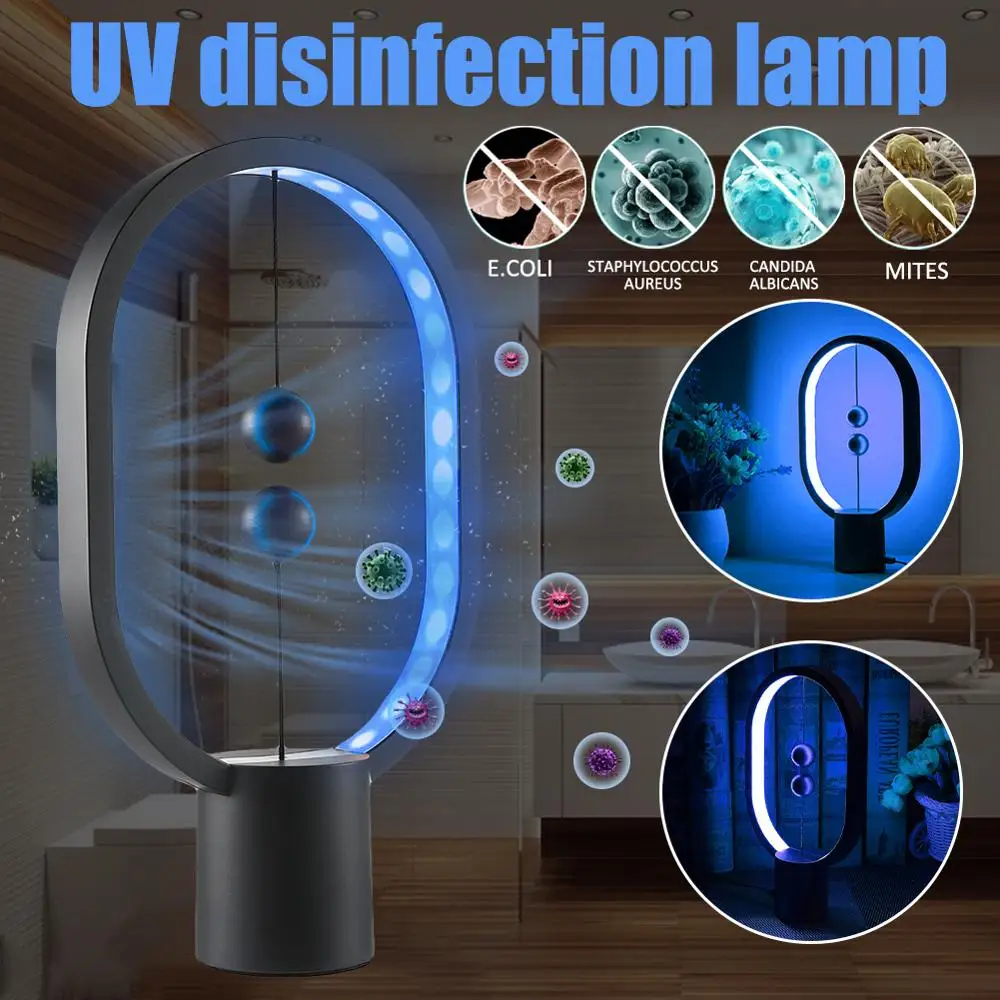

UV Disinfection Lamp Anti-Virus Home Ultraviolet Sterilization Germicidal Bacterial Disinfect Lights for Home Office Travel